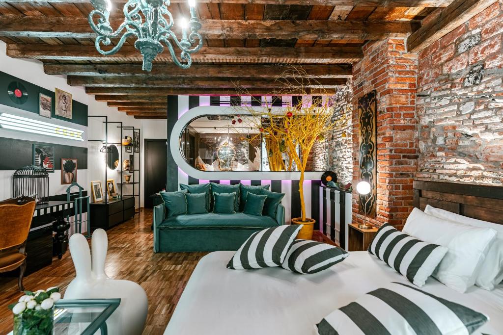 Posezení v ubytování Aurum - Como Luxury Suites