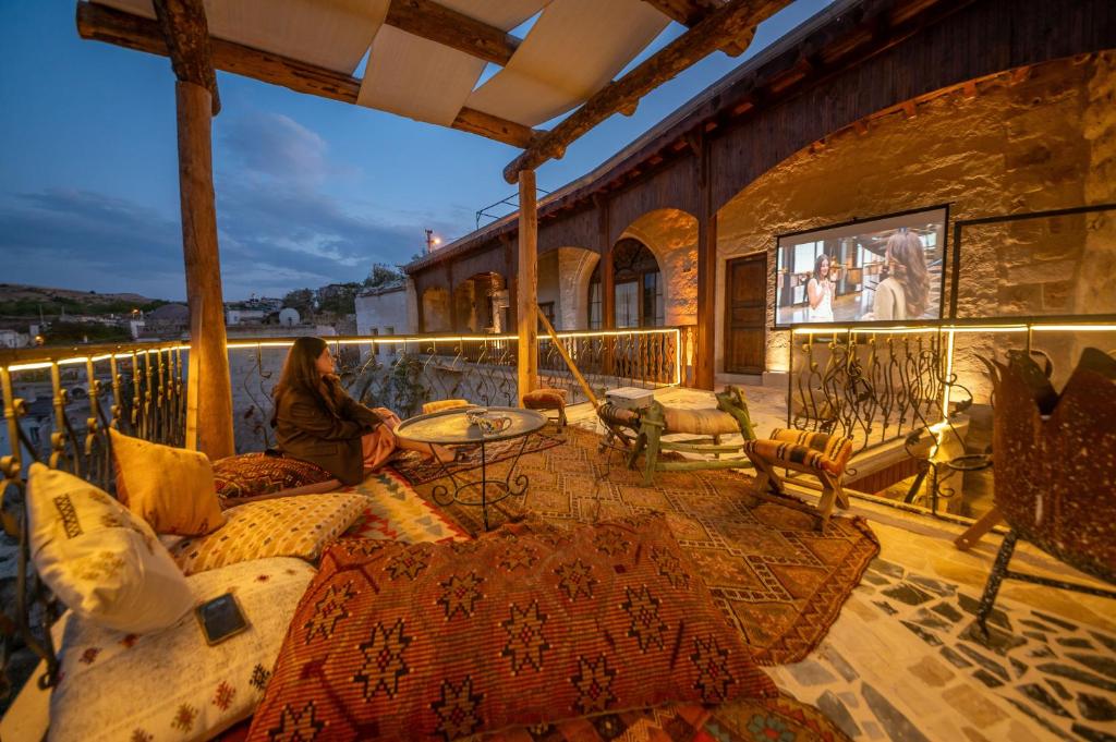 Balkón nebo terasa v ubytování Gamirasu Village House