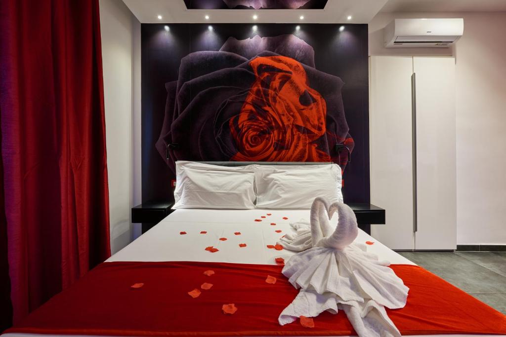Postel nebo postele na pokoji v ubytování Suite Quarto Miglio