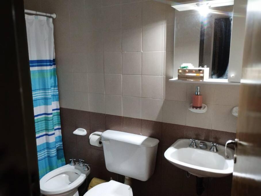 Koupelna v ubytování Casa en potrerillos