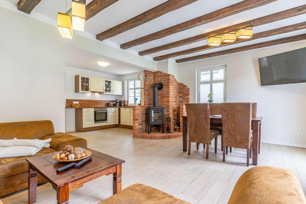 Posezení v ubytování Landhaus Boddenhus