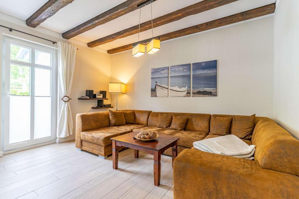 Posezení v ubytování Landhaus Boddenhus
