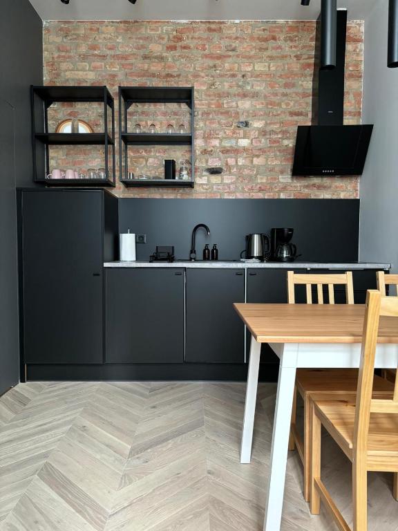 Kuchyňa alebo kuchynka v ubytovaní City center apartment-Wrocławska