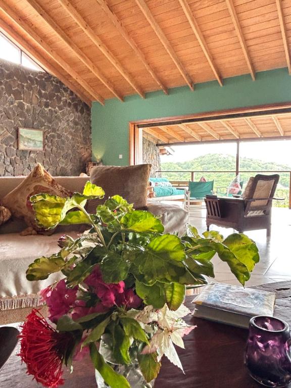 Posezení v ubytování Fortress J Bequia