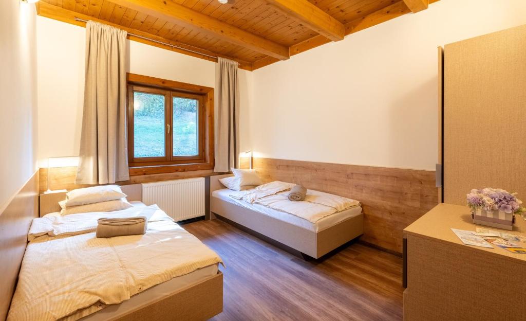 Postel nebo postele na pokoji v ubytování Grande Vendégház