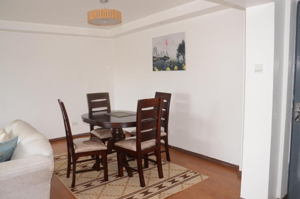 Χώρος καθιστικού στο Dee's cottage