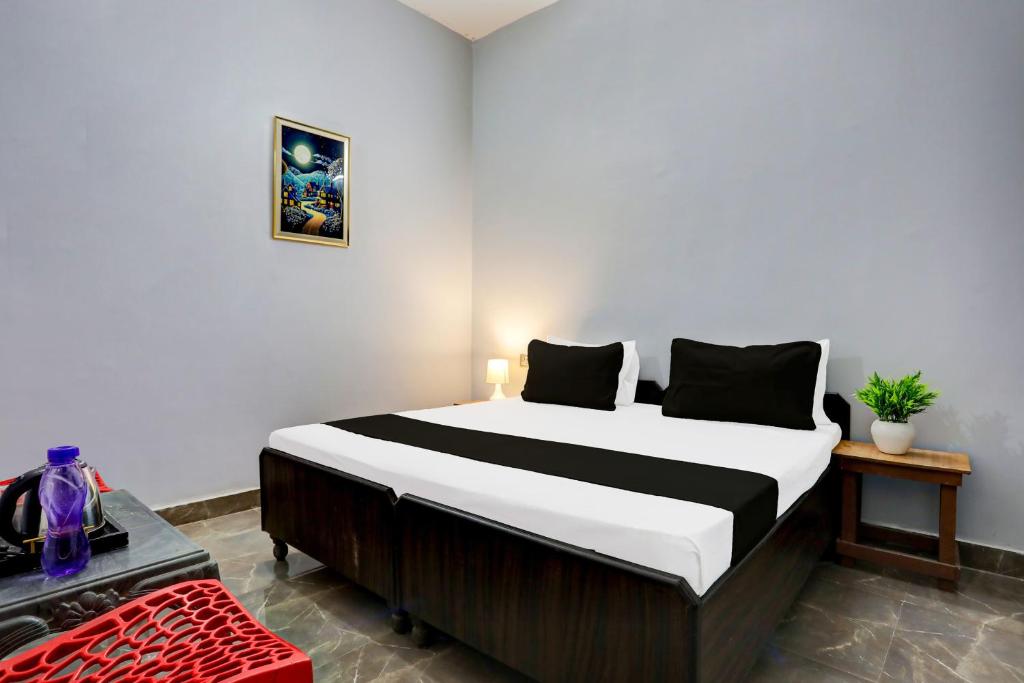 Postel nebo postele na pokoji v ubytování Super Hotel Live View