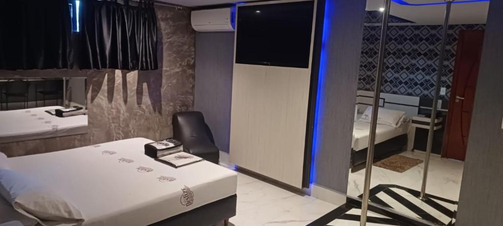 Postel nebo postele na pokoji v ubytování Deslize Motel