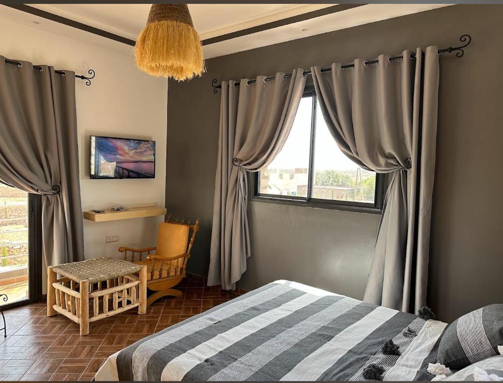 Postel nebo postele na pokoji v ubytování Villa azure