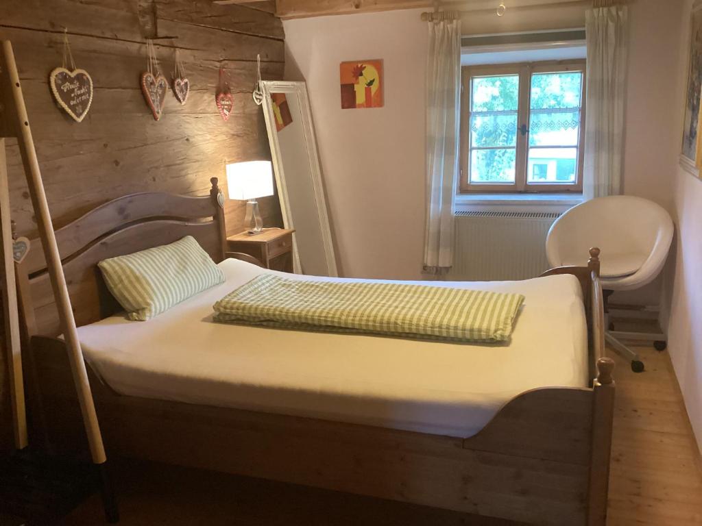 Postel nebo postele na pokoji v ubytování Der Birkenhof-Ried