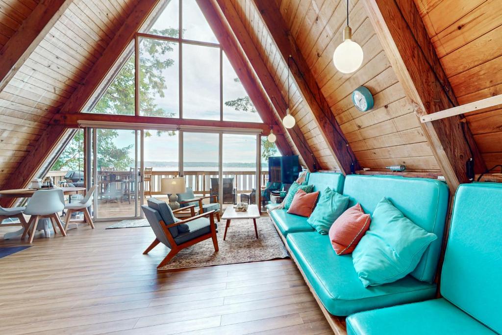Posezení v ubytování A-Frame Adventure