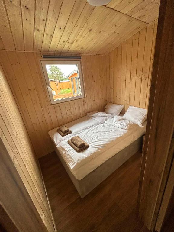 Postel nebo postele na pokoji v ubytování Zacisze obok Suntago Park