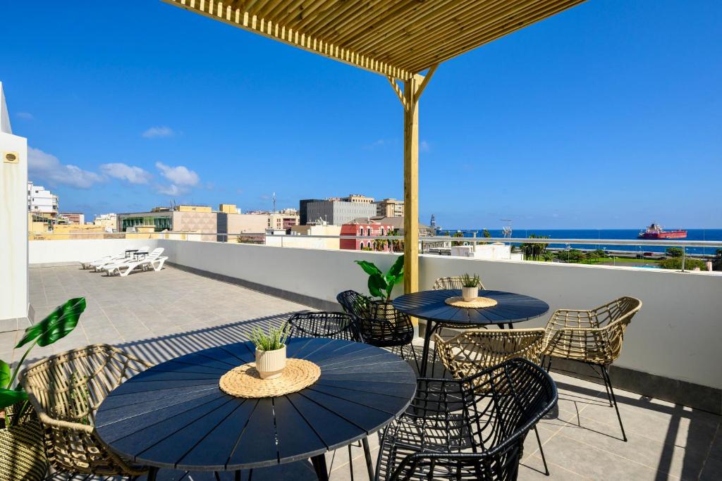 Balkón alebo terasa v ubytovaní Vegueta Rooftop Suites