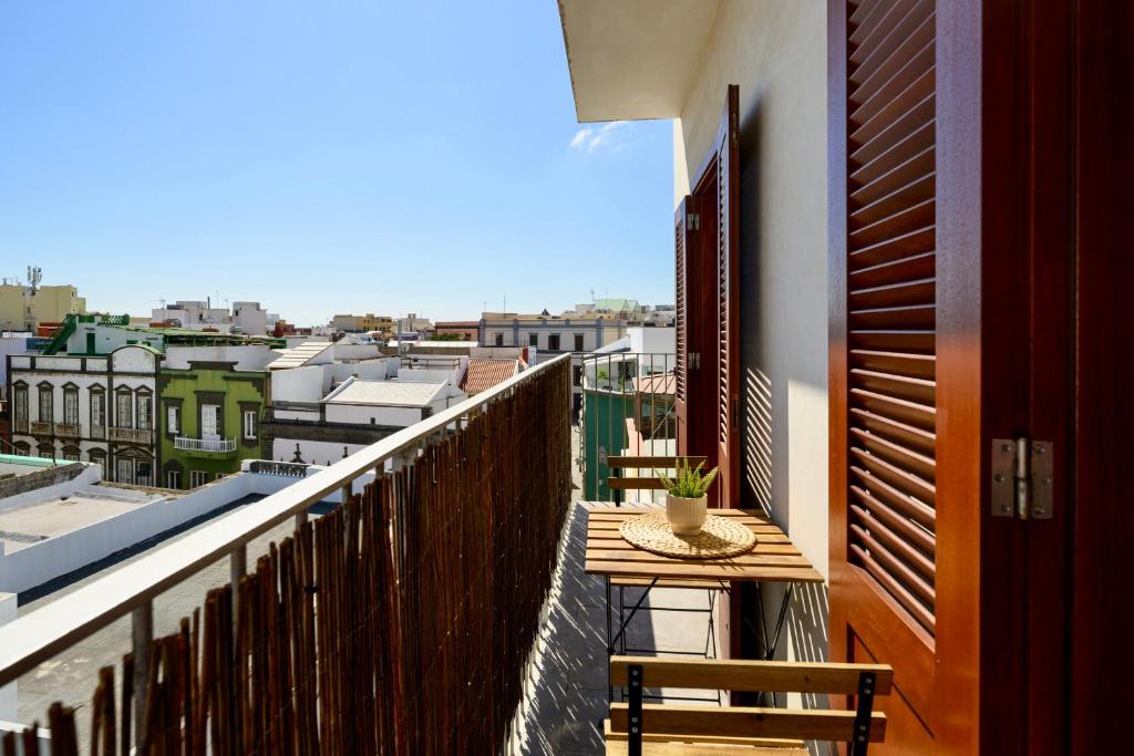 Balkón alebo terasa v ubytovaní Vegueta Rooftop Suites