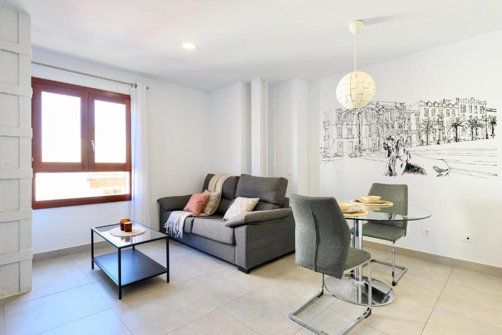 Posedenie v ubytovaní Vegueta Rooftop Suites
