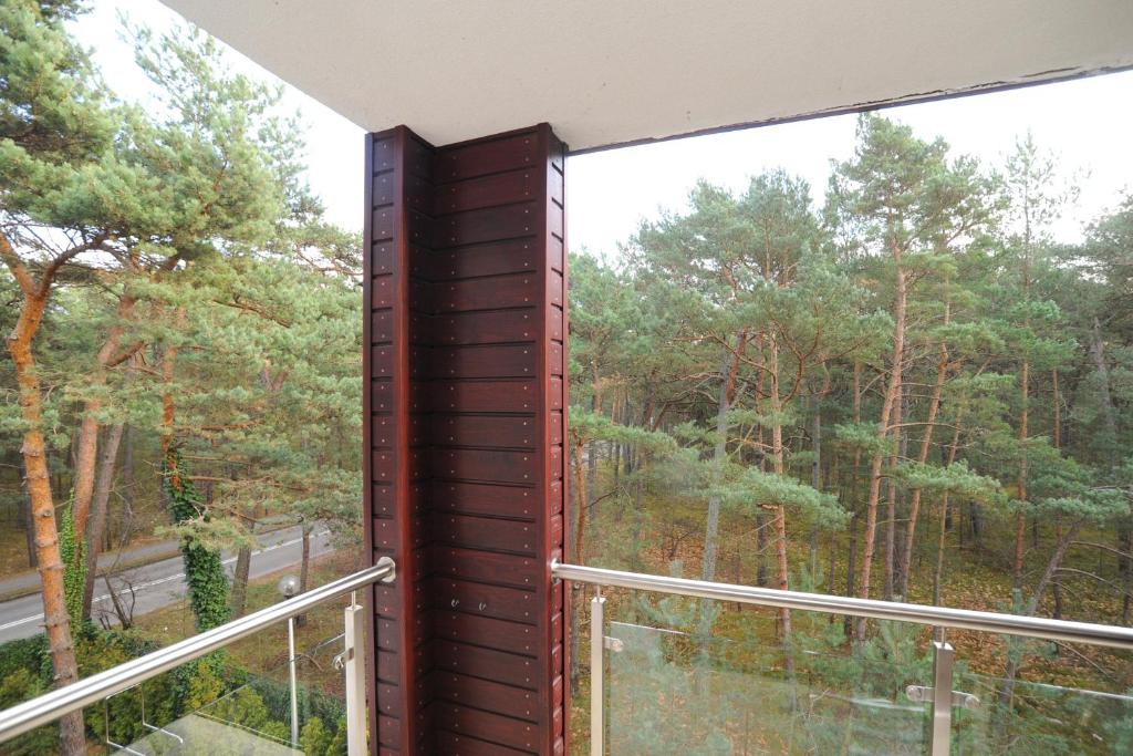 Balkón alebo terasa v ubytovaní Apartament Jurata