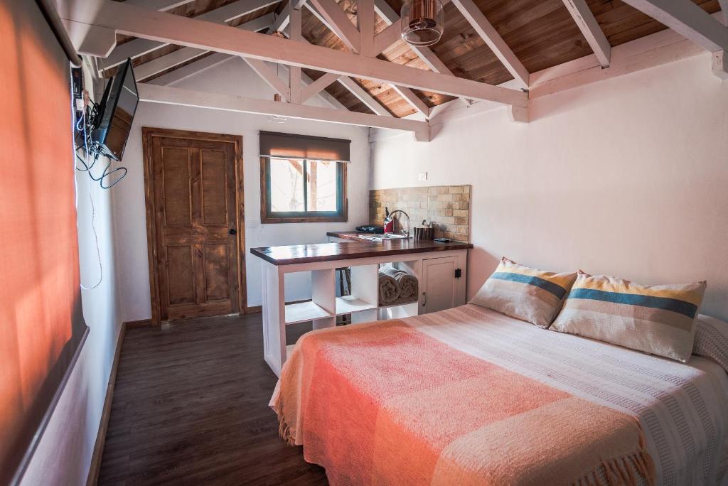 Postel nebo postele na pokoji v ubytování cabañas riveras rentals