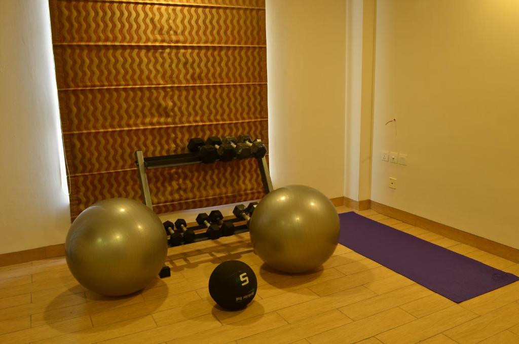 Fitness centrum a/nebo fitness zařízení v ubytování The Cloud Hotel