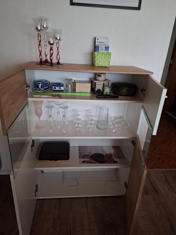 Kuchyň nebo kuchyňský kout v ubytování Apartment Eva