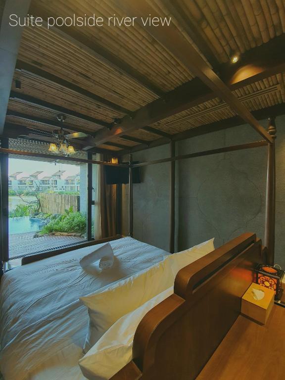Postel nebo postele na pokoji v ubytování MINH - CASA