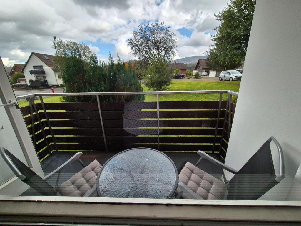 En balkon eller terrasse på Kleine Residenz