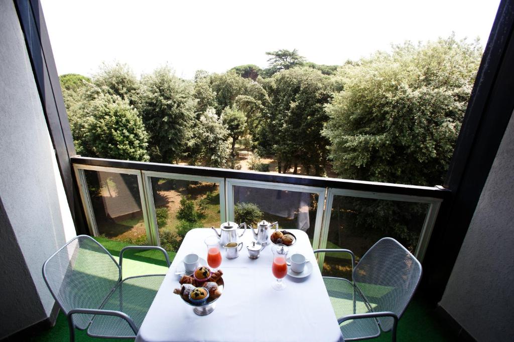 Balkón nebo terasa v ubytování Albani Hotel Roma