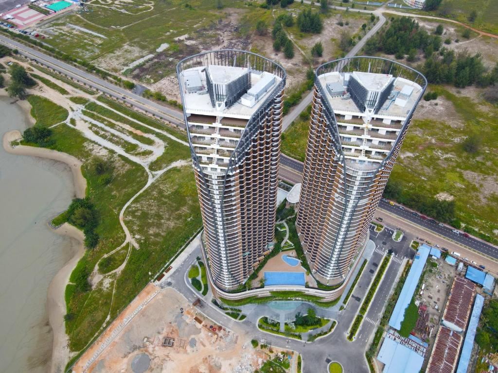 Letecký snímek ubytování Birkin International Hotel