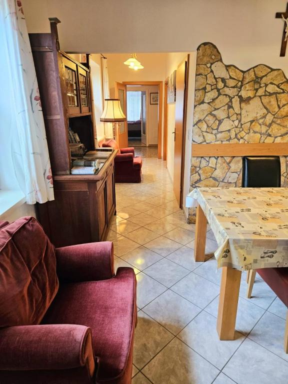 Posezení v ubytování Ferienwohnung Koppi