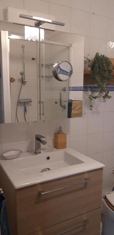 Koupelna v ubytování Les Ondines