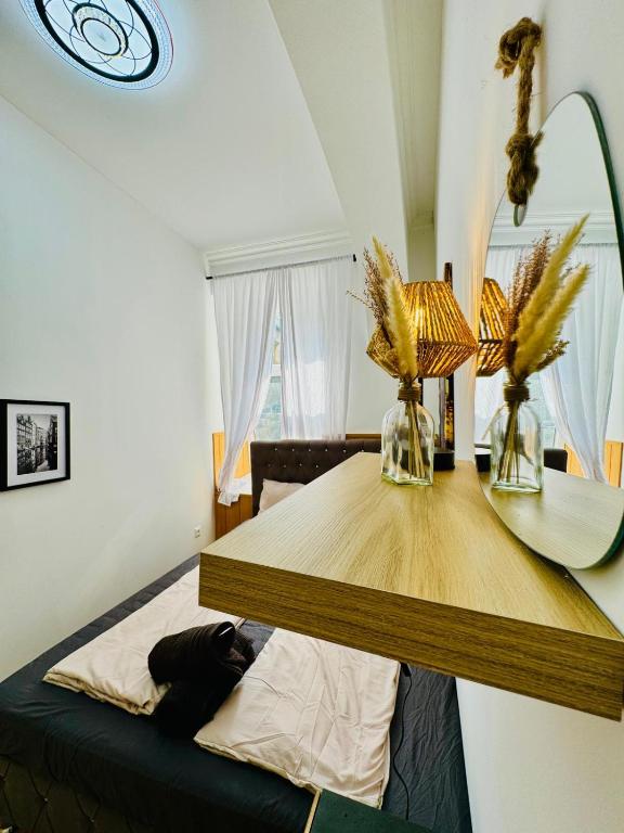 Comfy Rooms in a Shared Apt, 8Min to Rathausplatzにあるベッド
