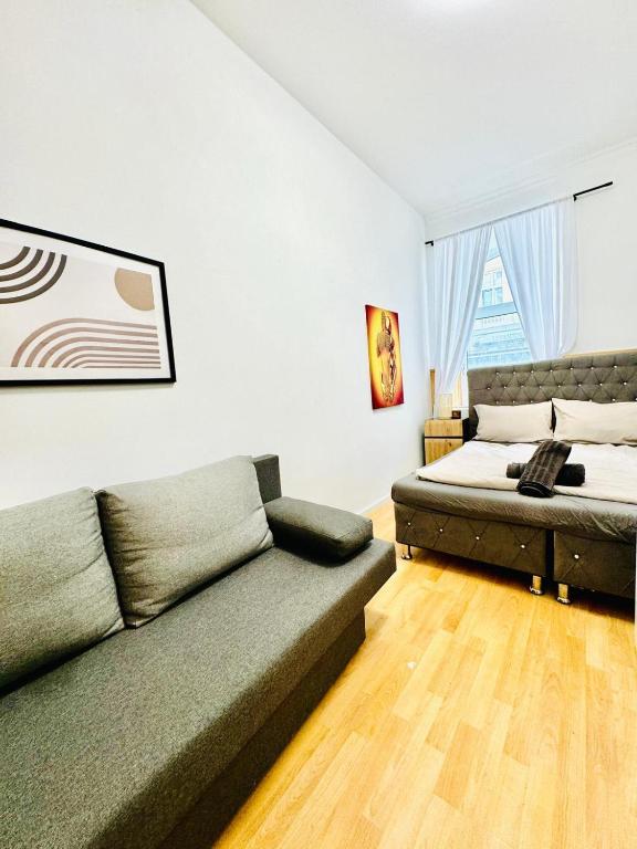 Comfy Rooms in a Shared Apt, 8Min to Rathausplatzにあるシーティングエリア