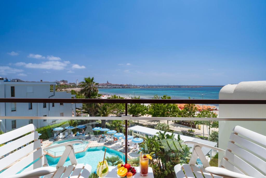 Balkón nebo terasa v ubytování Hotel Florida
