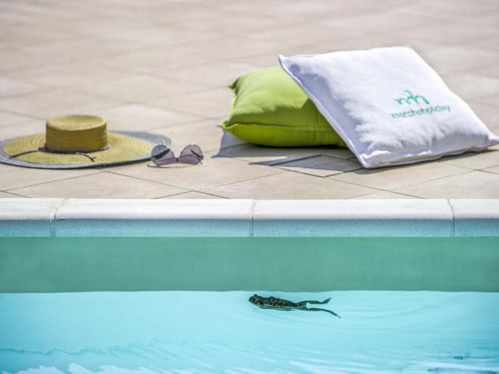 Basen w obiekcie Beautiful Villa in Belforte all'Isauro with Swimming Pool lub w pobliżu