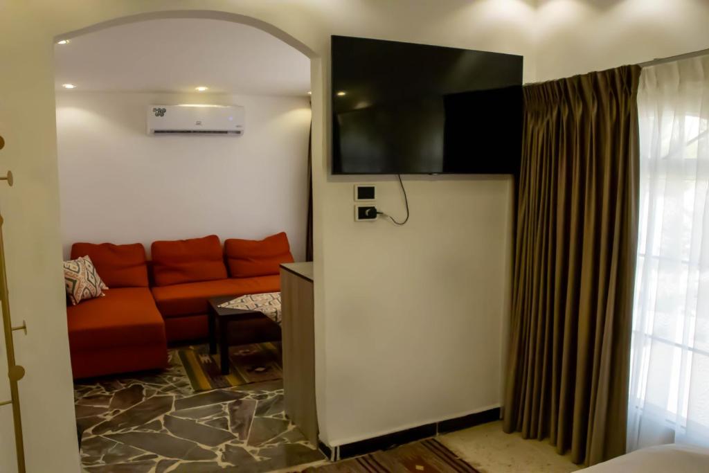 Posezení v ubytování Celestia Boutique Inn - Boutique Stay Overlooking Jerash Ruins