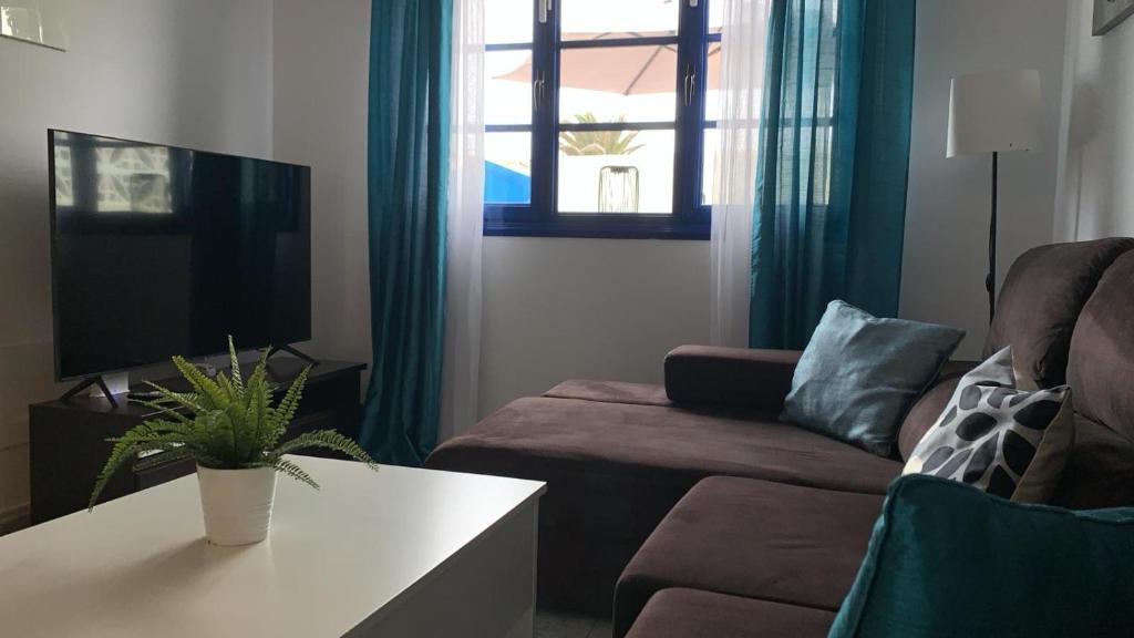 Część wypoczynkowa w obiekcie Apartamento Tanzanita