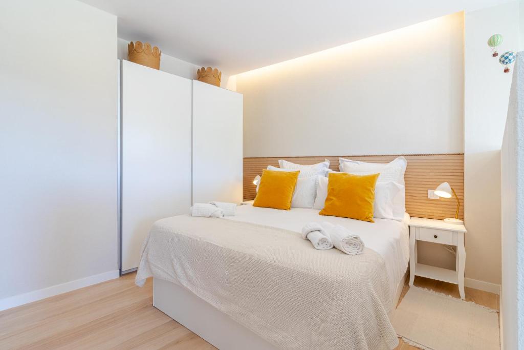 Posteľ alebo postele v izbe v ubytovaní Santa Brigida Window Suite