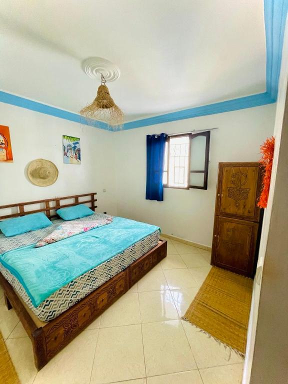 Postel nebo postele na pokoji v ubytování Binic surf house