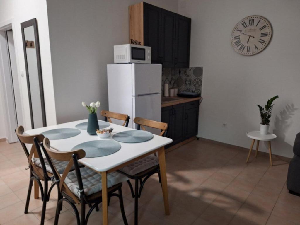 Kuchyň nebo kuchyňský kout v ubytování Apartmani Terra