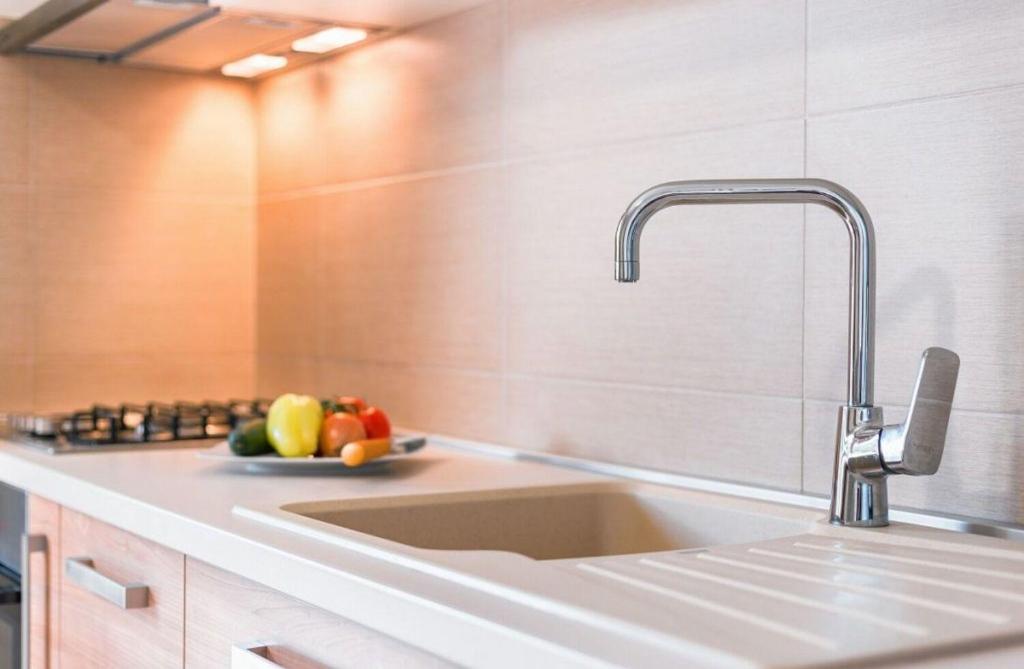 Kuchyň nebo kuchyňský kout v ubytování Apartment Goge