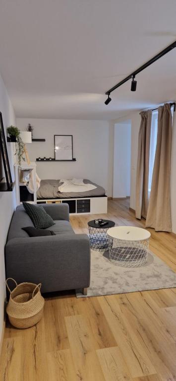 Posezení v ubytování Charleroi Cozy Home