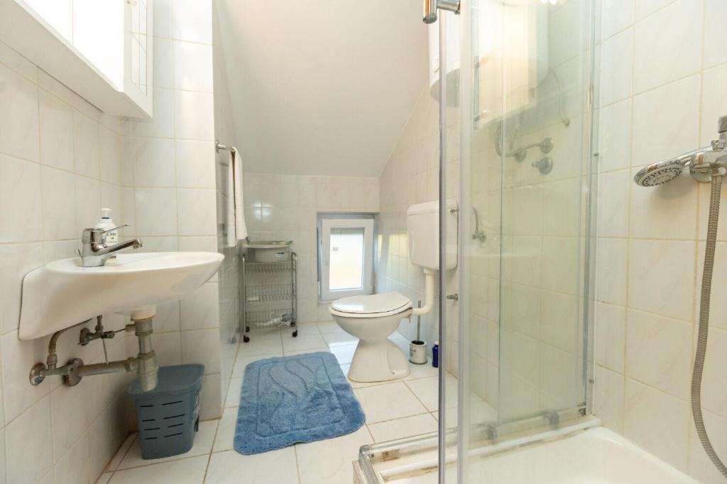Koupelna v ubytování Apartments Vesna