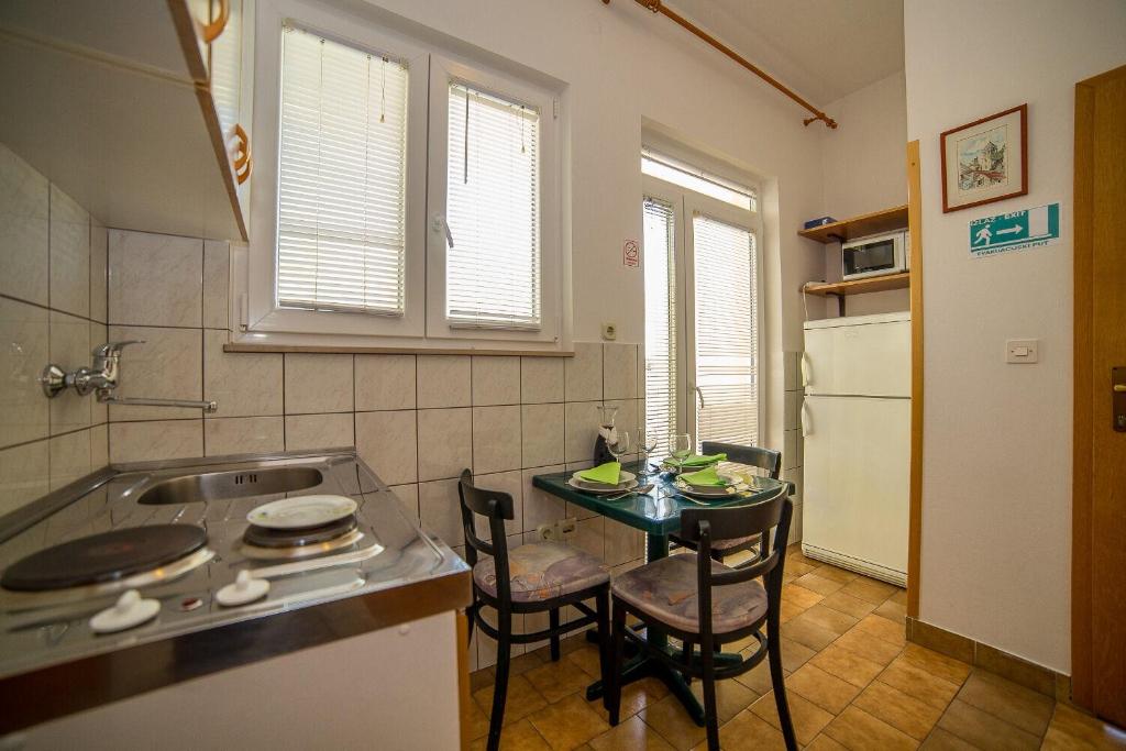 Kuchyňa alebo kuchynka v ubytovaní Apartments Saga