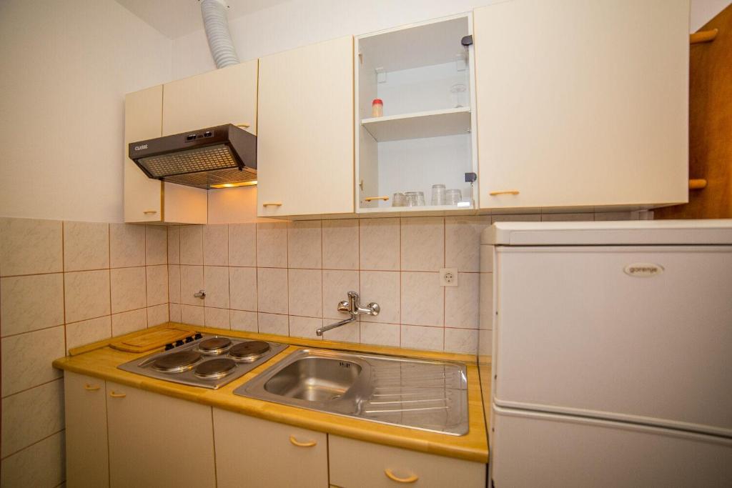 Kuchyňa alebo kuchynka v ubytovaní Apartments Saga