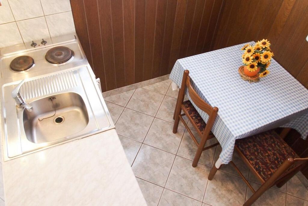 Kuchyň nebo kuchyňský kout v ubytování Apartments Ruza