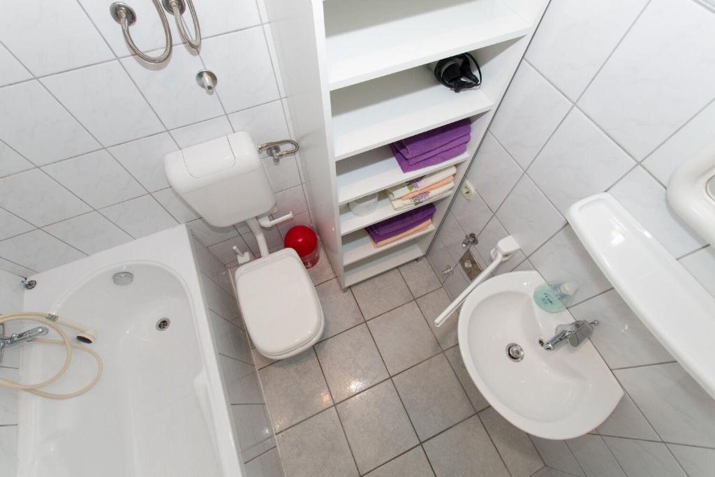 Koupelna v ubytování Apartments Ruza