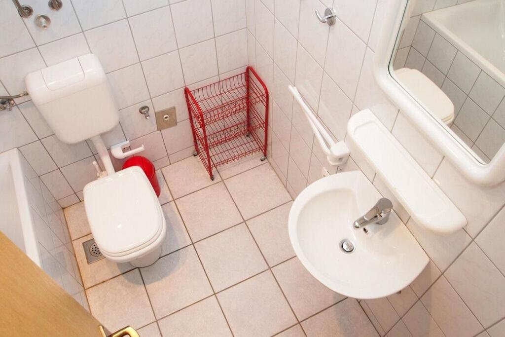 Koupelna v ubytování Apartments Ruza
