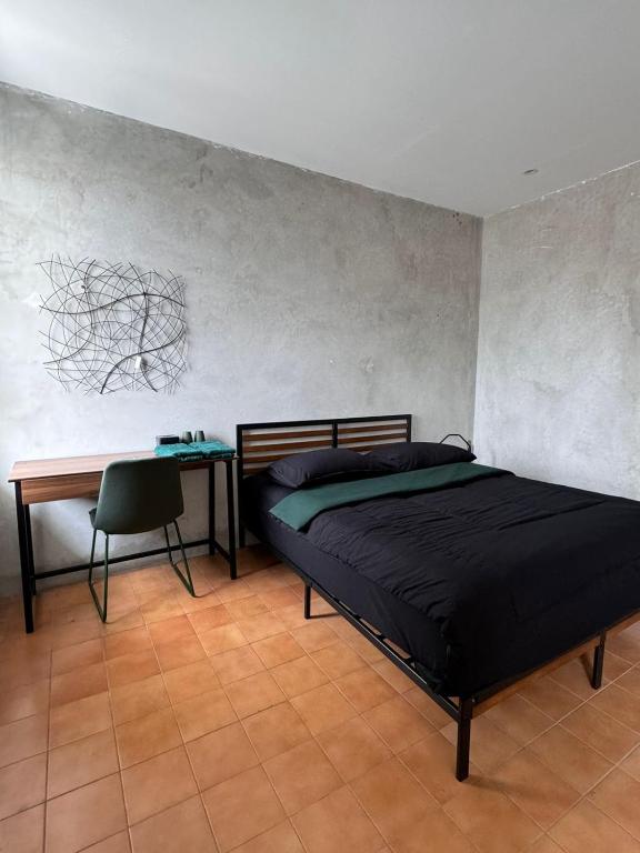 Postel nebo postele na pokoji v ubytování Eisei House