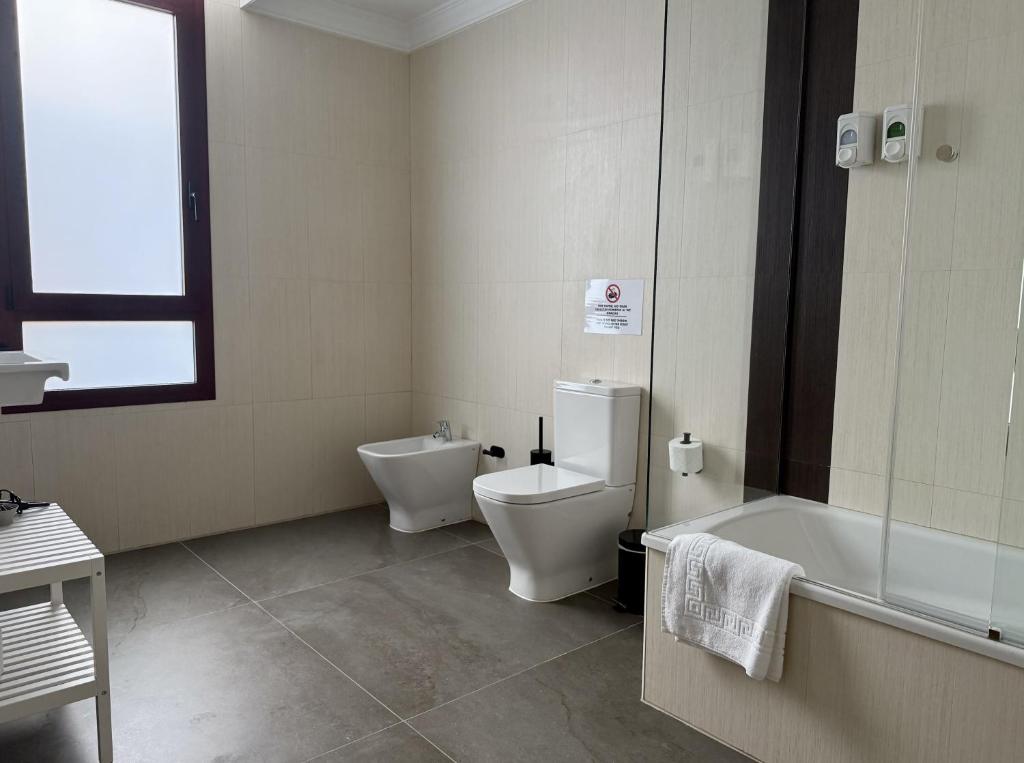 Koupelna v ubytování Maravilloso chalet independiente