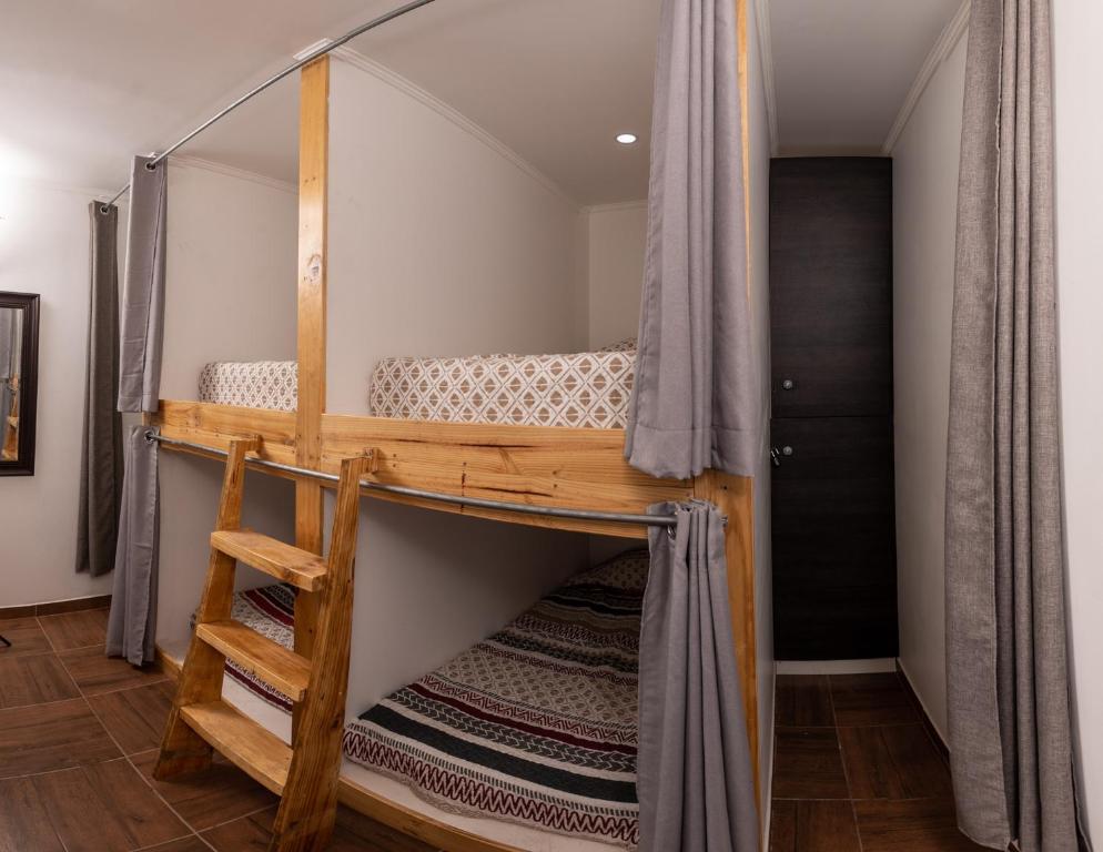 Palanda nebo palandy na pokoji v ubytování Puna Hostel
