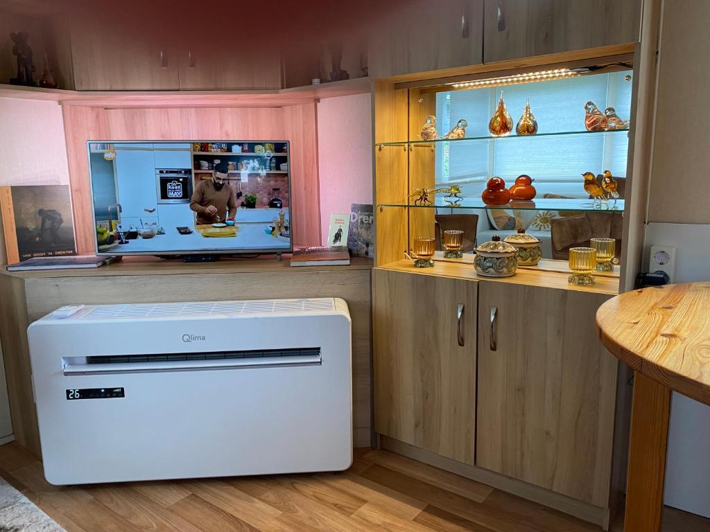 Kuchyň nebo kuchyňský kout v ubytování B&B De Turfsteker